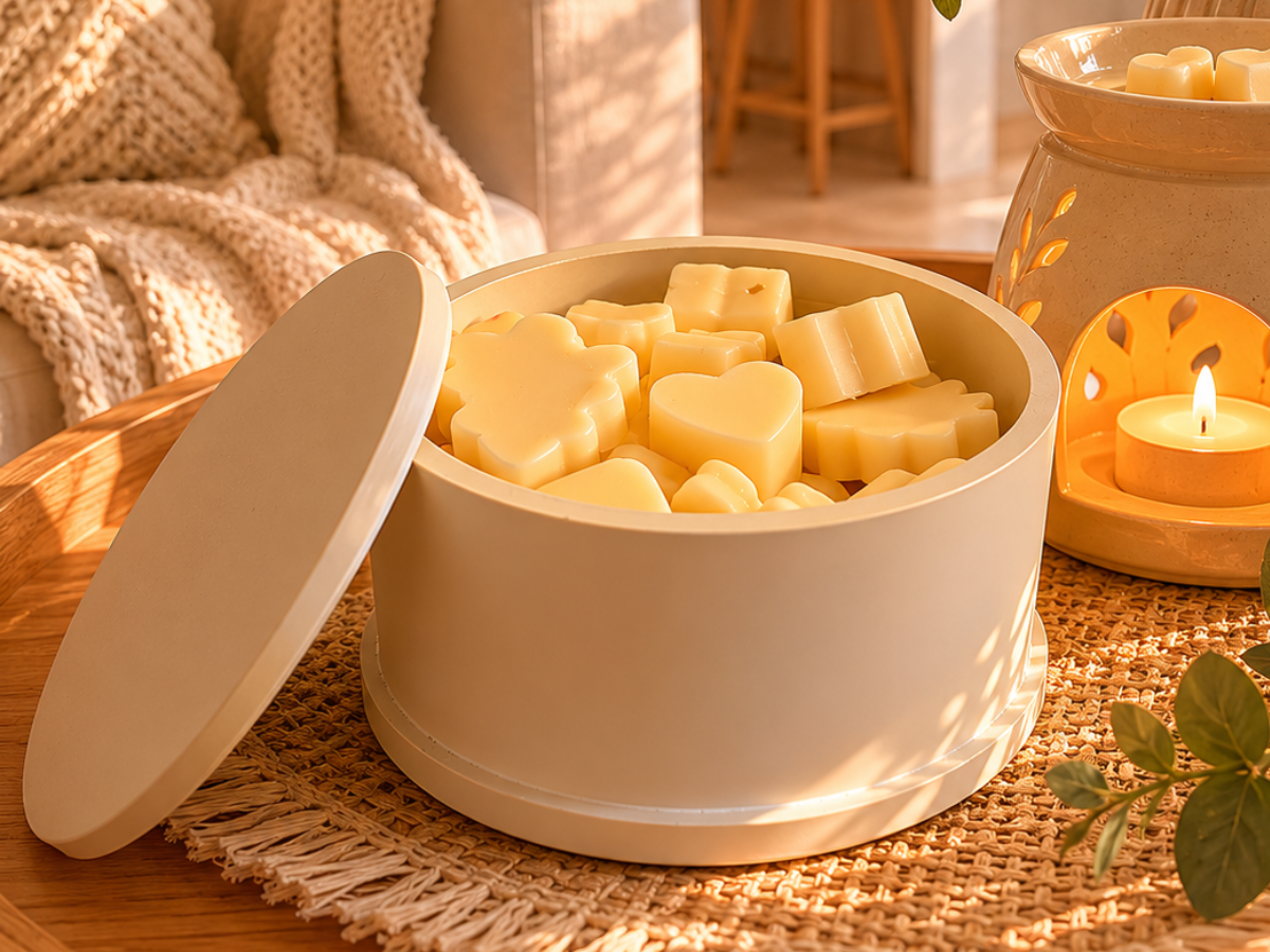 Wax Melts Linha Stone Nature | Pastilhas Aromáticas 40g para Rechaud e Difusor