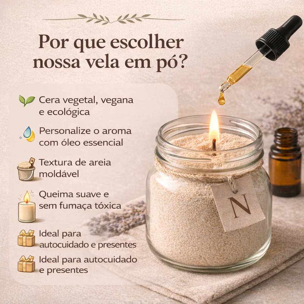 Essência Aromática 10ml Nature | Para Vela em Pó e Difusores