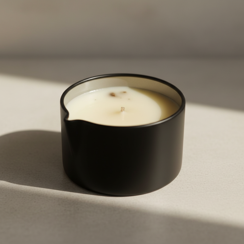 Vela de Massagem Corporal 60g I Hidratante I Baunilha e Lavanda Lata com bico - Imagem 2