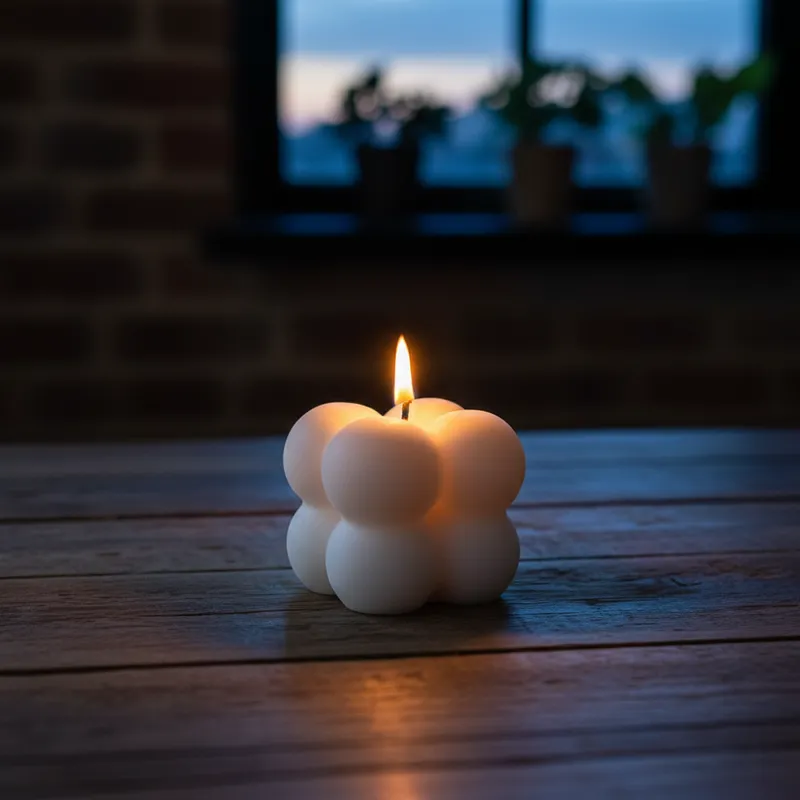 Vela Aromática Bubble Lavanda I Cera Ecológica Nature I Decoração Lembrancinhas - Imagem 3