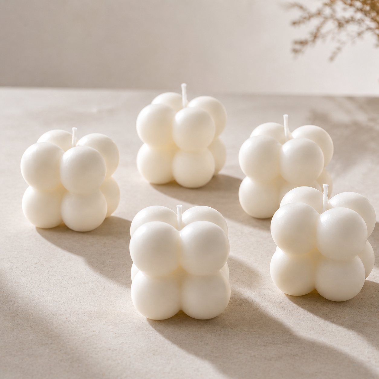 Kit Vela Aromática Bubble Lavanda 10, 20, 30 e 50 un I Cera Ecológica Nature I Decoração Lembrancinha