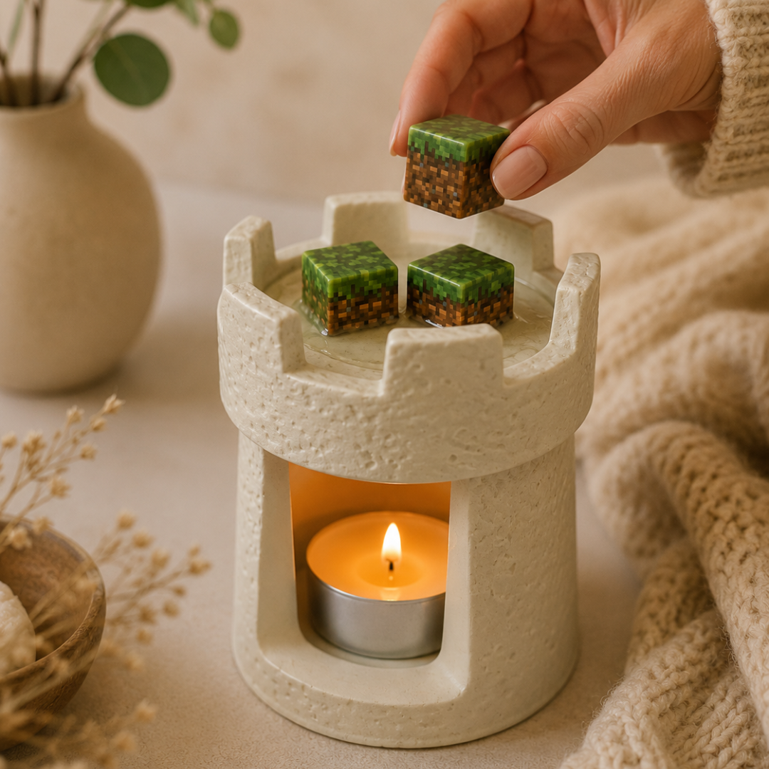 Rechaud Castelo Stone | Aromatizador para Wax Melts, Essência, óleos essênciais - Imagem 6