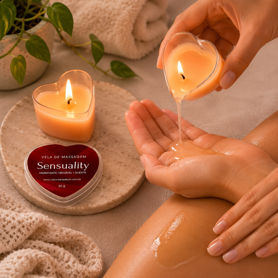 Vela de Massagem 20g Nature I Hidratante Beijável | Morango Chocolate Tutti Frutti