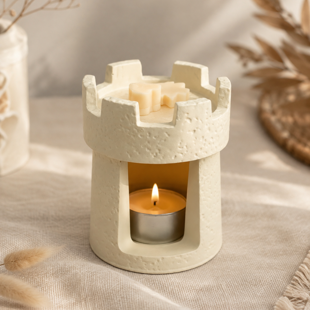 Rechaud Castelo Stone | Aromatizador para Wax Melts, Essência, óleos essênciais